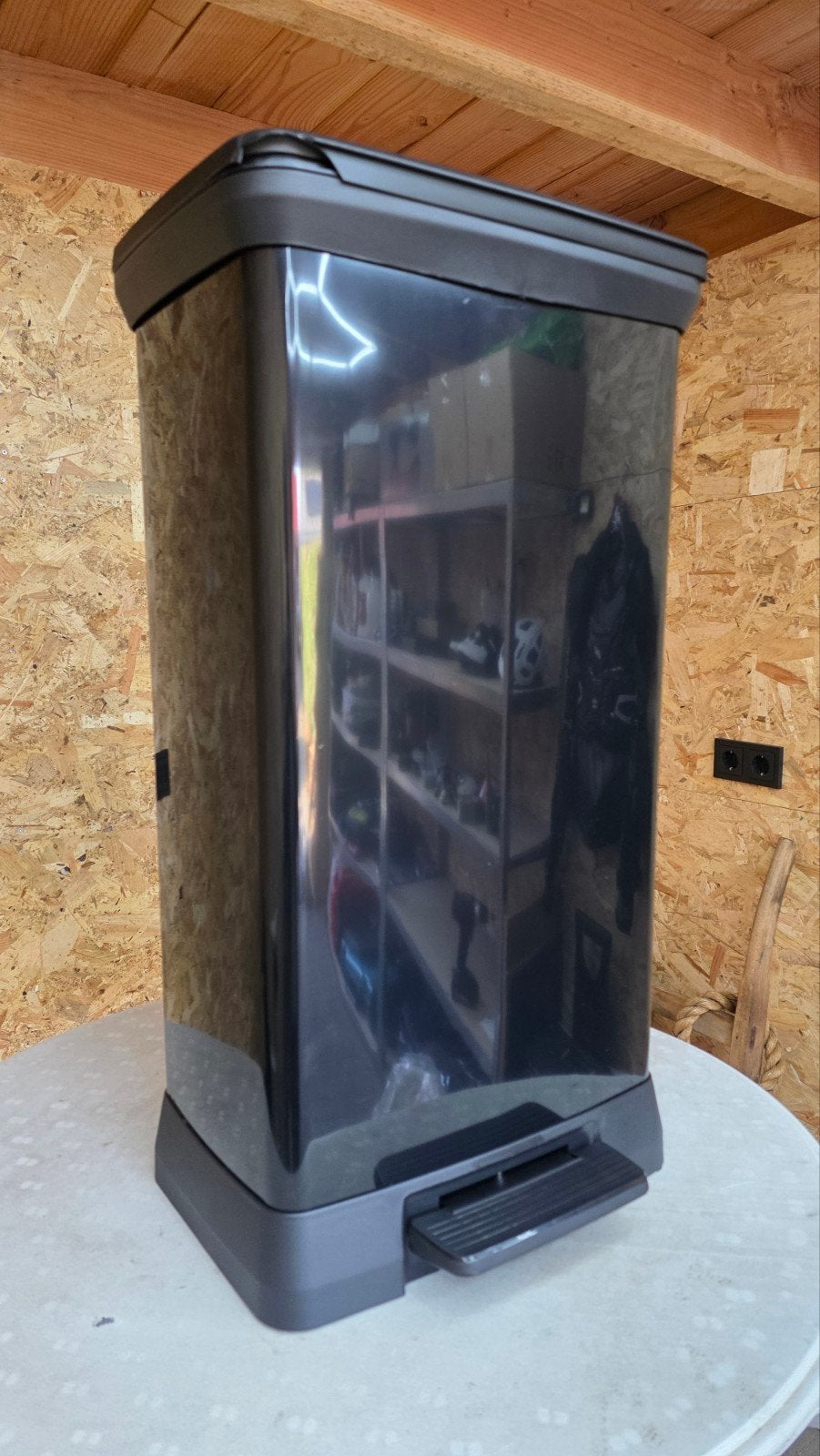 Curver Deco bin metalics 246364 Afvalbak 50 l RVS, Met pedaal, Nieuw, 40 liter of meer, Ophalen of Verzenden