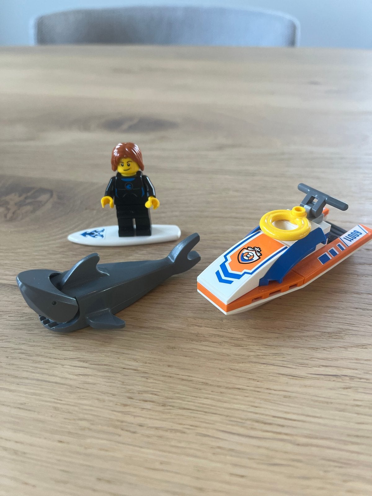 LEGO City Surfer met haai en jetski (set 60091), Lego, Ophalen of Verzenden, Compleet, Complete set