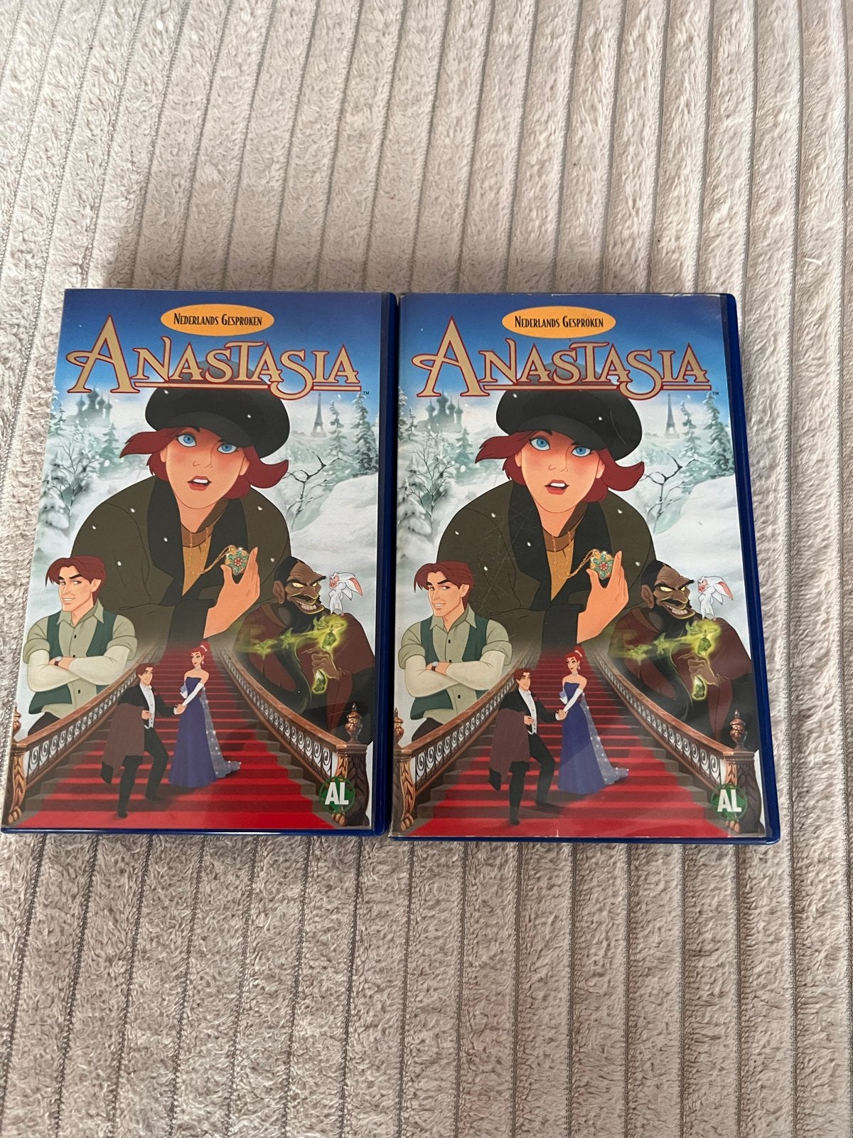 Anastasia VHS - Nederlands Gesproken (2 stuks), Gebruikt, Alle leeftijden, Familie, Film