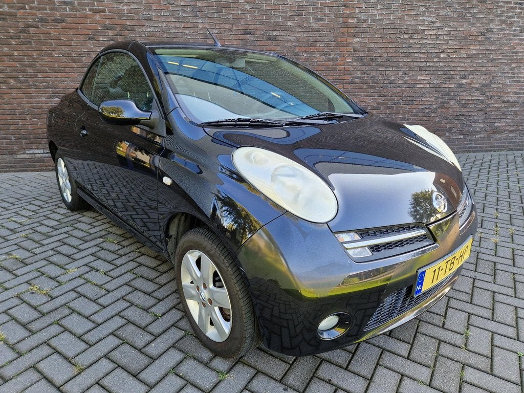 Nissan Micra C+C 1.4 Tekna cabrio LM Velgen APK 09-2026 NAP, Voorwielaandrijving, Gebruikt, 4 cilinders, Cabriolet