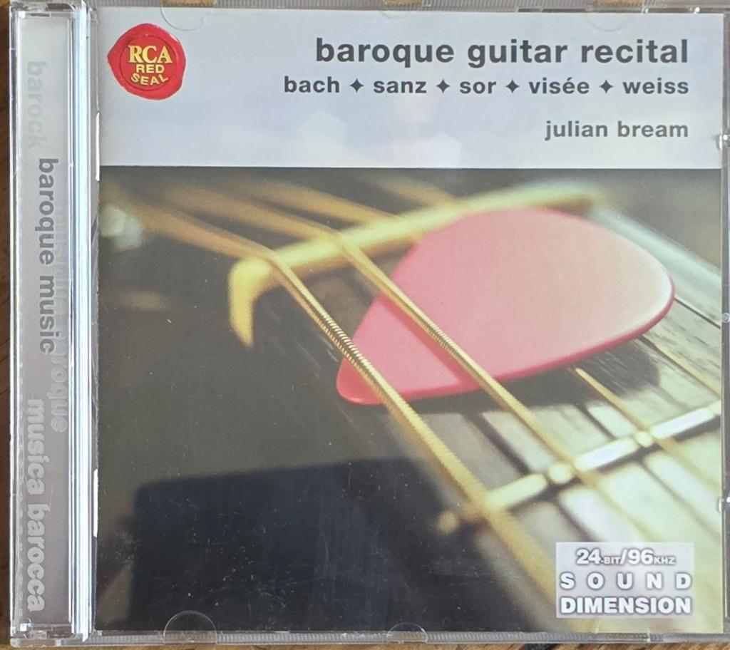 Julian Bream - Baroque Guitar Recital (CD), Cd's en Dvd's, Cd's | Klassiek, Zo goed als nieuw, Kamermuziek, Barok, Ophalen of Verzenden
