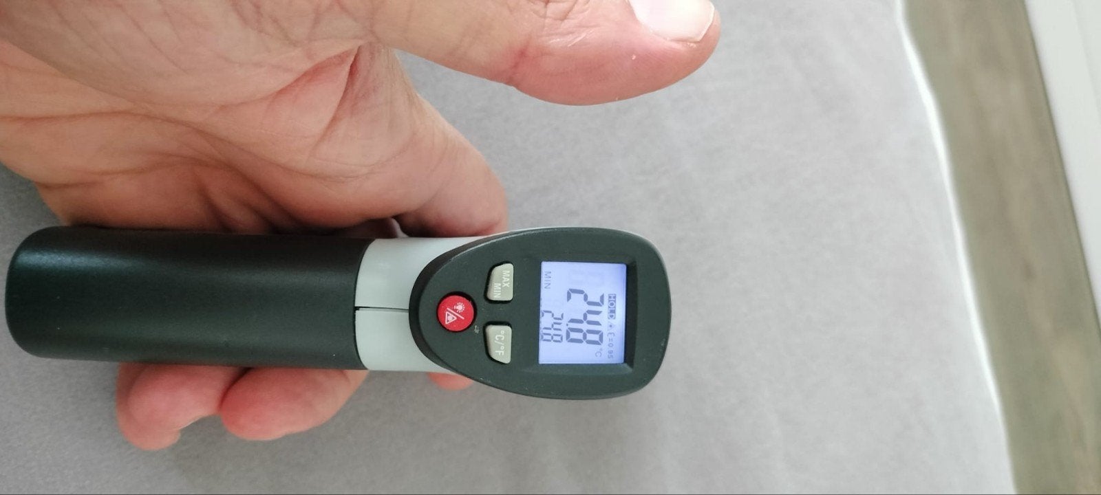 Voltcraft IR 260-8S Infrarood Thermometer Pyrometer, Doe-het-zelf en Verbouw, Ophalen of Verzenden, Zo goed als nieuw, Temperatuur
