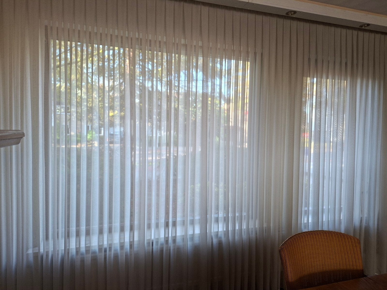 Lichtdoorlatende Vitrage - Perfect voor privacy en licht, Ophalen of Verzenden, Polyester, Vitrage, Wit