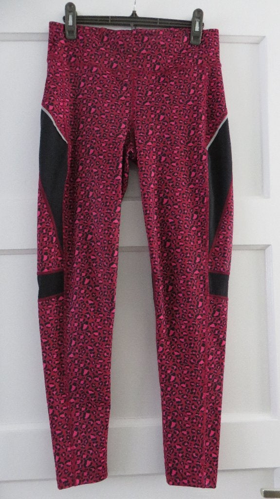Sportlegging rood zwart L, Kleding | Dames, Sportkleding, Maat 38/40 (M), Bonprix, Zwart, Ophalen of Verzenden