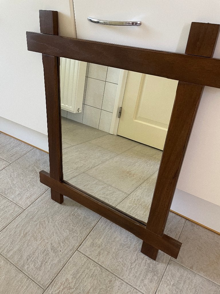 Spiegel, handgemaakt, Huis en Inrichting, Woonaccessoires | Spiegels, Minder dan 50 cm, Ophalen of Verzenden, Zo goed als nieuw