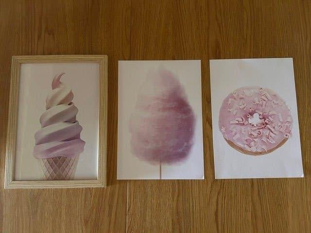 Lijst met 3 posters, Ophalen of Verzenden, Zo goed als nieuw, Hout, Fotolijst