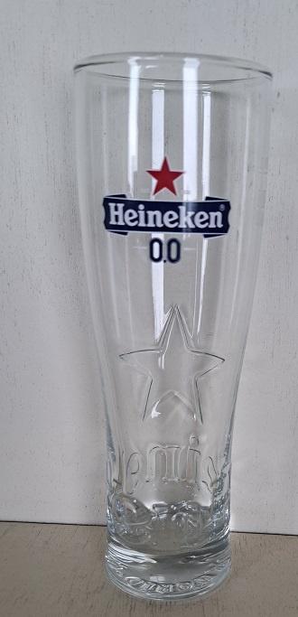 Heineken Bierglas model Star 0.0, Ophalen of Verzenden, Zo goed als nieuw, Glas of Glazen, Heineken