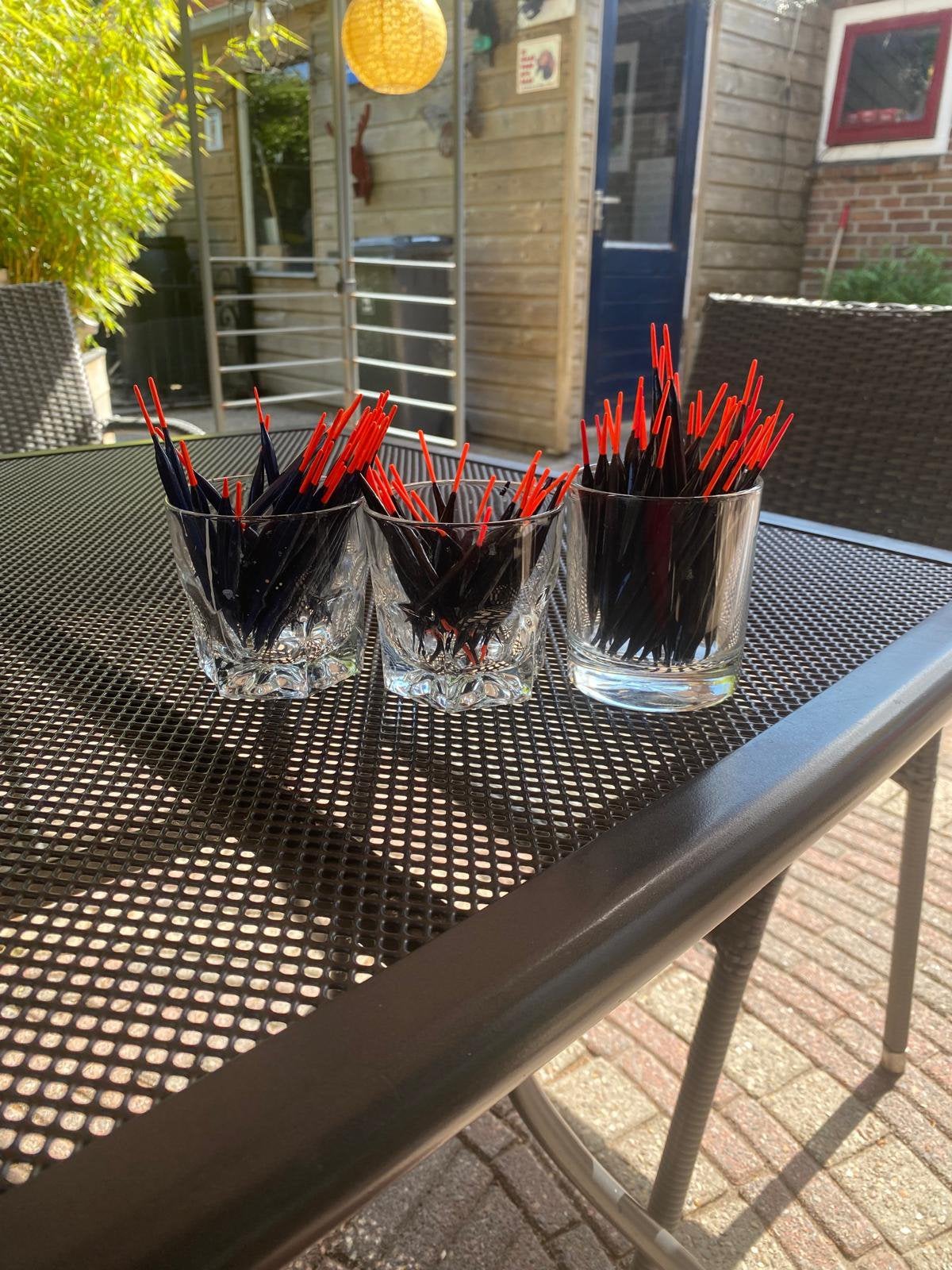 Zelfgemaakte dobbers, Ophalen of Verzenden, Zo goed als nieuw, Dobber of Lood