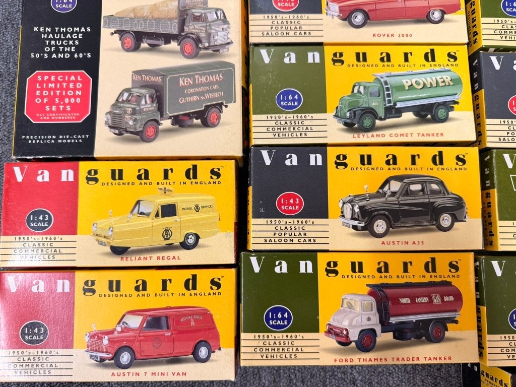 33x Vanguards Mini VW Rover Austin Truck 1:43 + 1:64 etc, Gebruikt, Auto, 8124AD Wesepe, Info@dinkytoysinkoop.nl