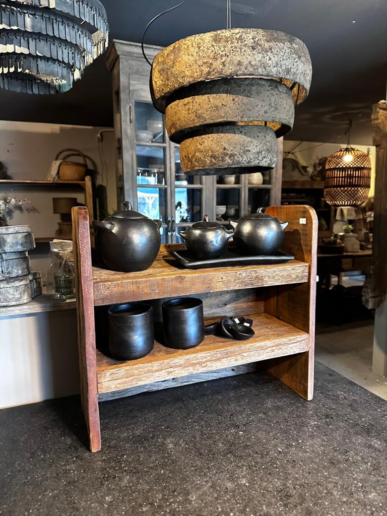 Uniek Houten Rek voor Koffiecorner, Ophalen of Verzenden