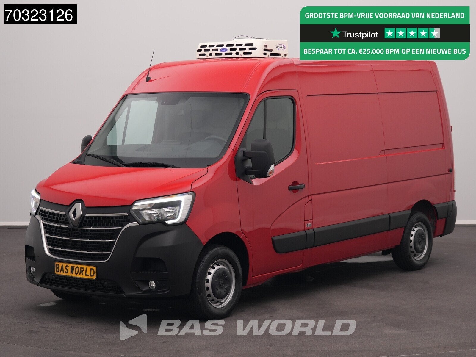 Renault Master 135PK Koelwagen L2H2 Carrier Citimax 400 LED, Gebruikt, Euro 6, 4 cilinders, Renault