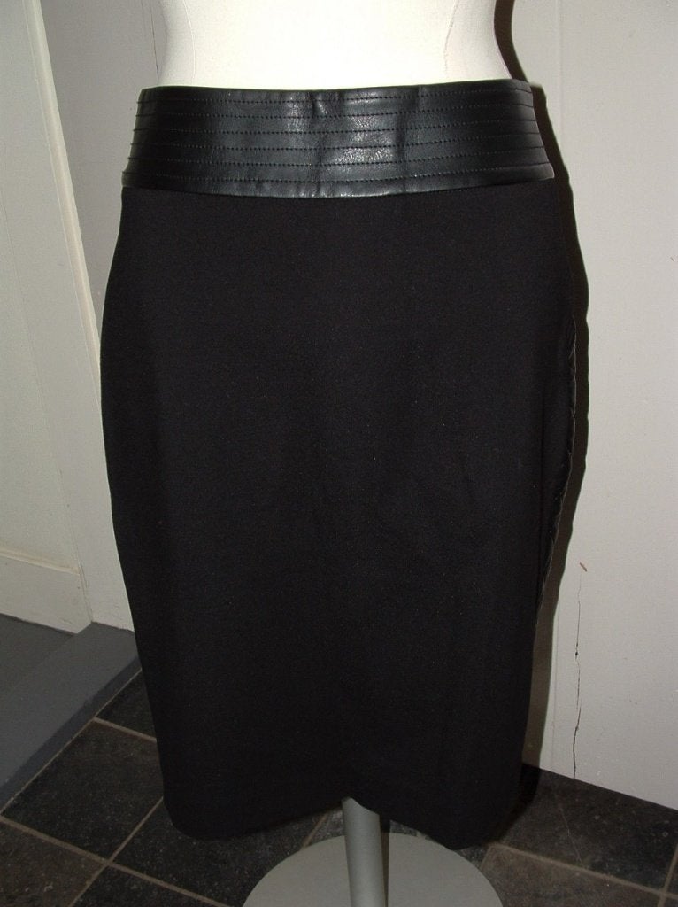 St. Supertrash Sophie kokerrok stretch skirt maat M = 38, Maat 38/40 (M), Supertrash, Zwart, Ophalen of Verzenden