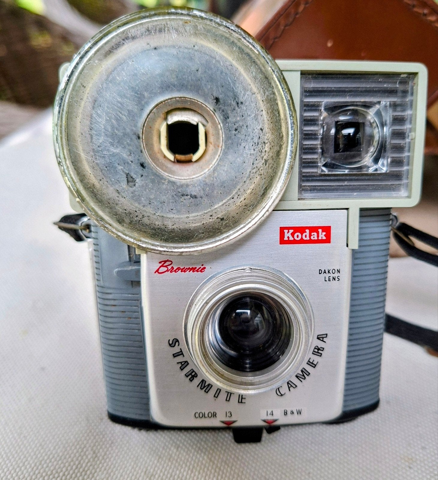 Te koop : Kodak Brownie Starmite camera 127 spoel met tas, Audio, Tv en Foto, Fotocamera's Analoog, Ophalen of Verzenden, Compact