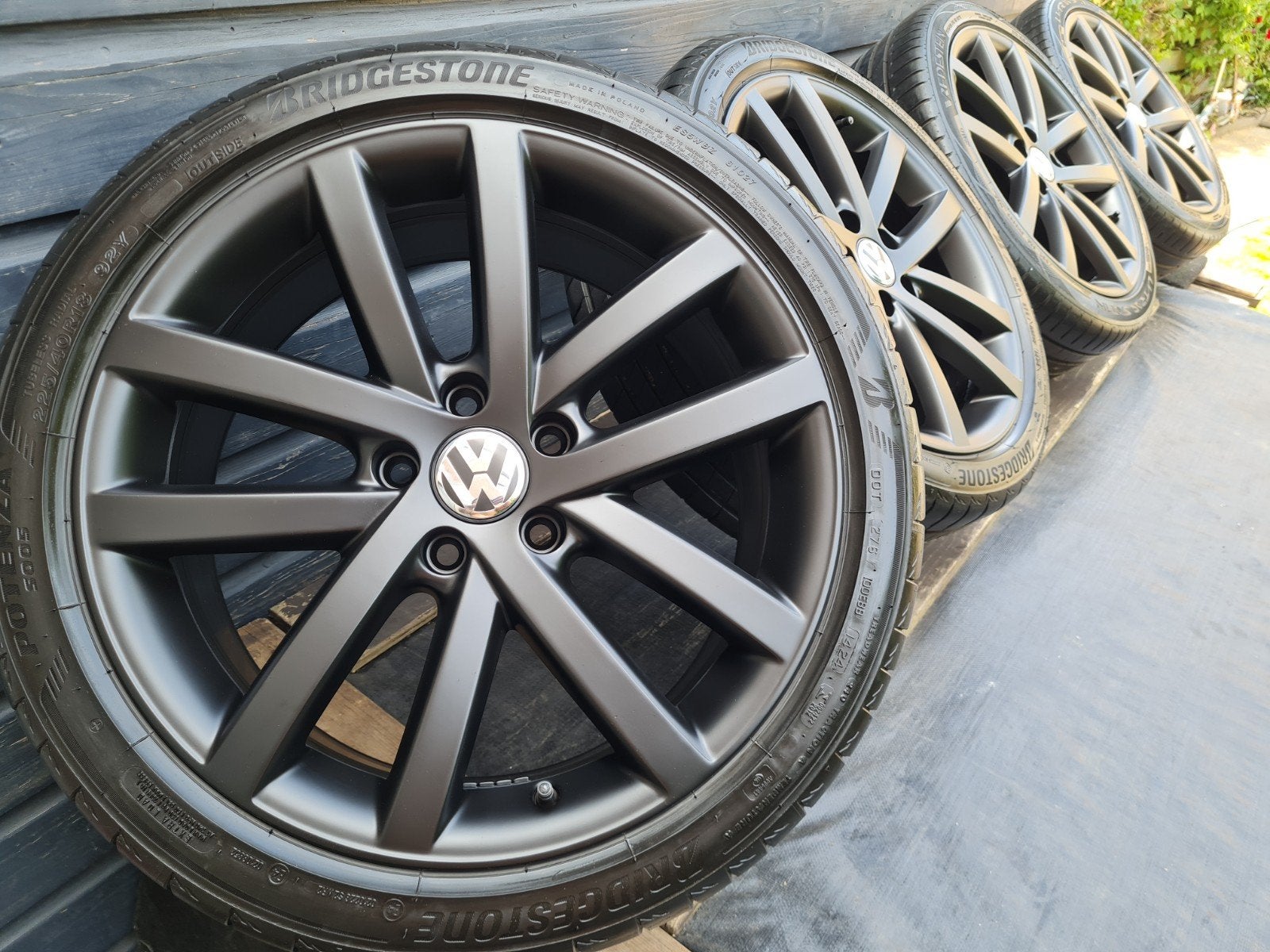 18 inch vw velgen zwart, Auto-onderdelen, Banden en Velgen, Ophalen, 18 inch, Banden en Velgen, Zomerbanden