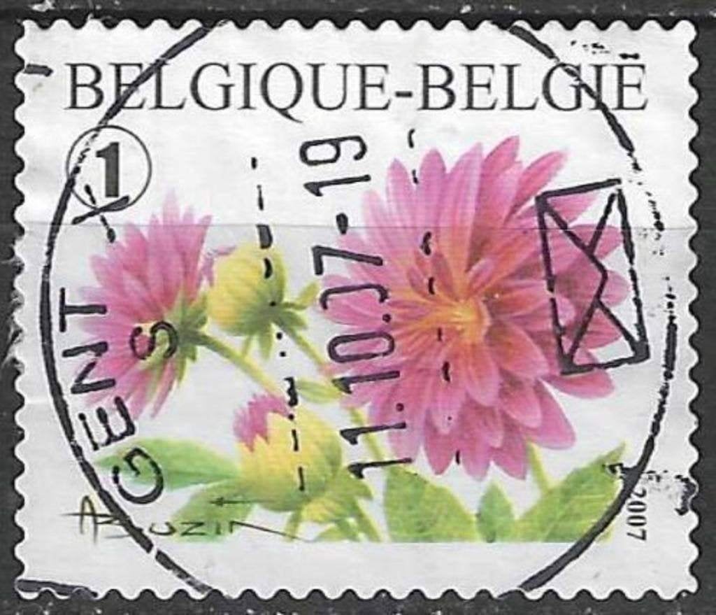 Belgie 2007 - Yvert 3701 /OBP 3684 - Dahlia (ST), Verzenden, Gestempeld
