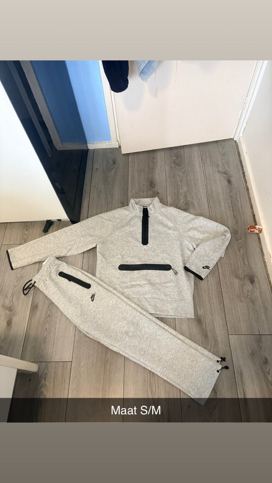 Nieuw Nike Tech Fleece Trainingspak - Maat S/M, Ophalen of Verzenden, Nieuw, Maat 46 (S) of kleiner, Grijs