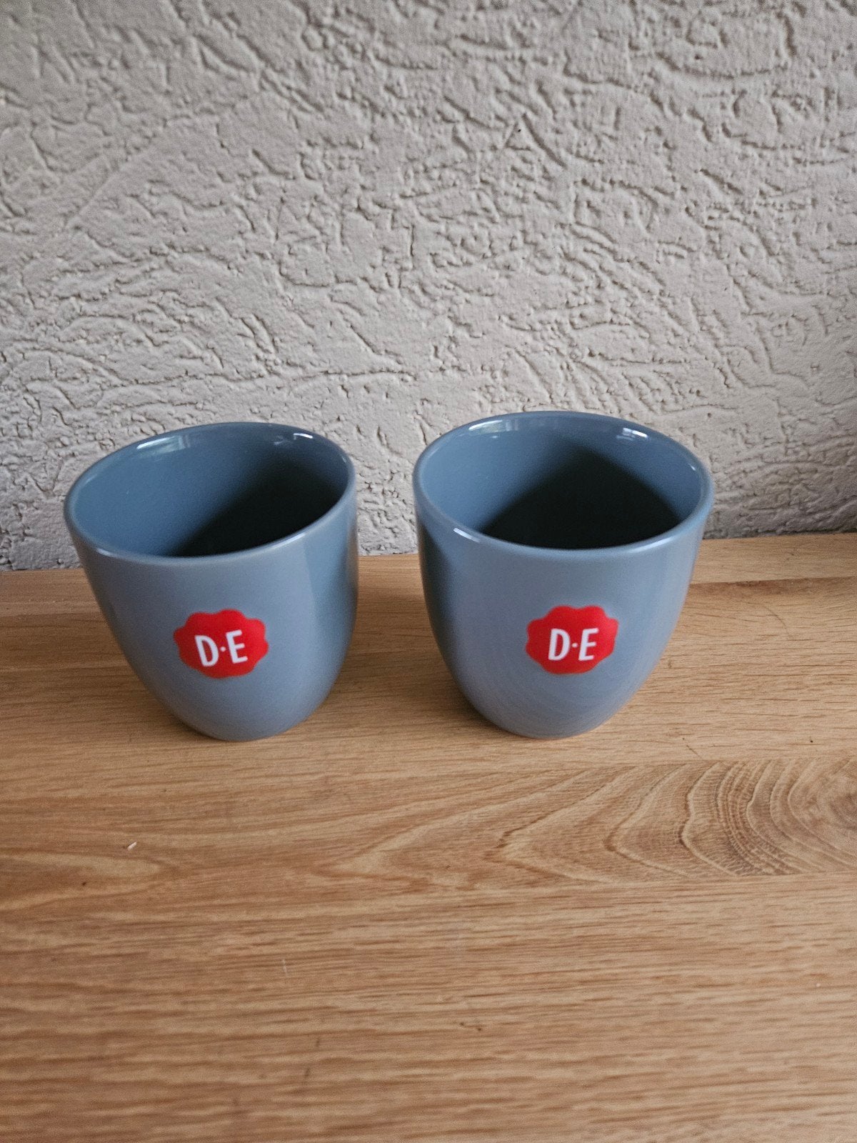 2 Douwe Egberts bekers, Overige materialen, Nieuw, Ophalen of Verzenden, Overige stijlen