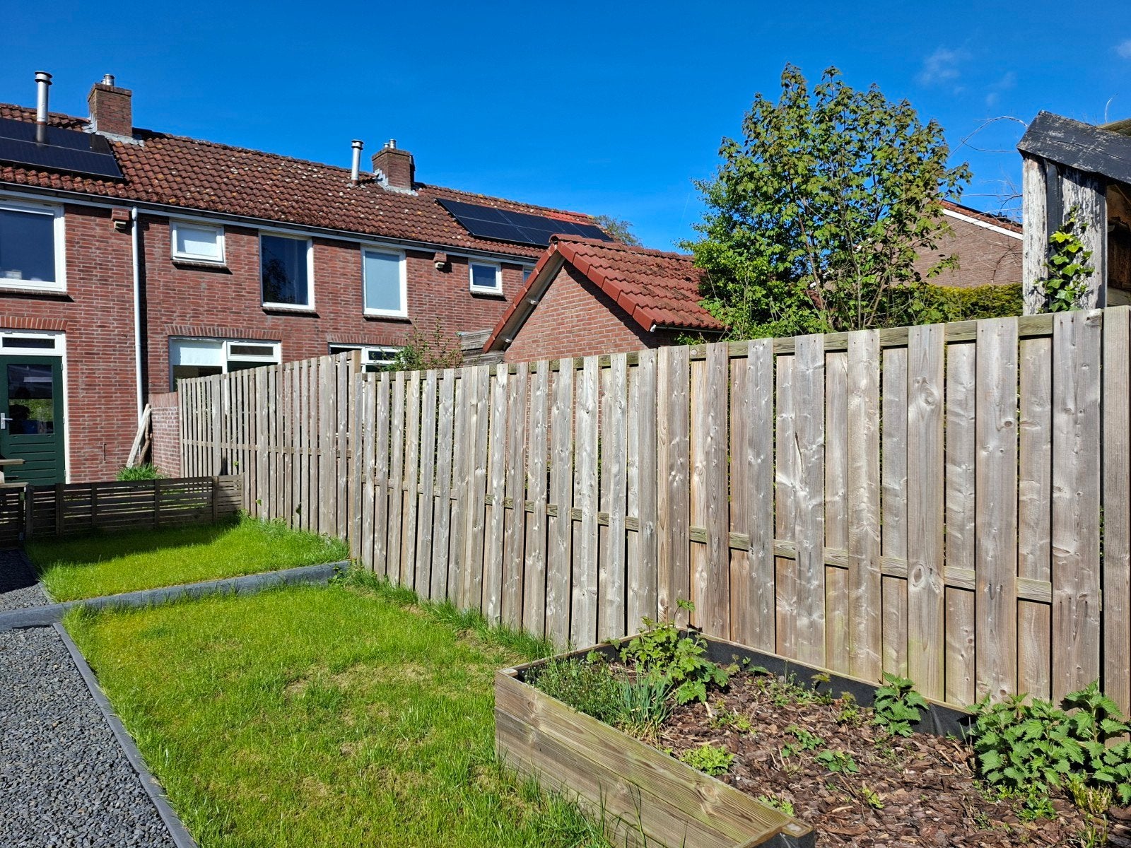 Grenen schutting 180x180cm, Tuin en Terras, Ophalen, 6 meter of meer, Hout, 1 tot 2 meter