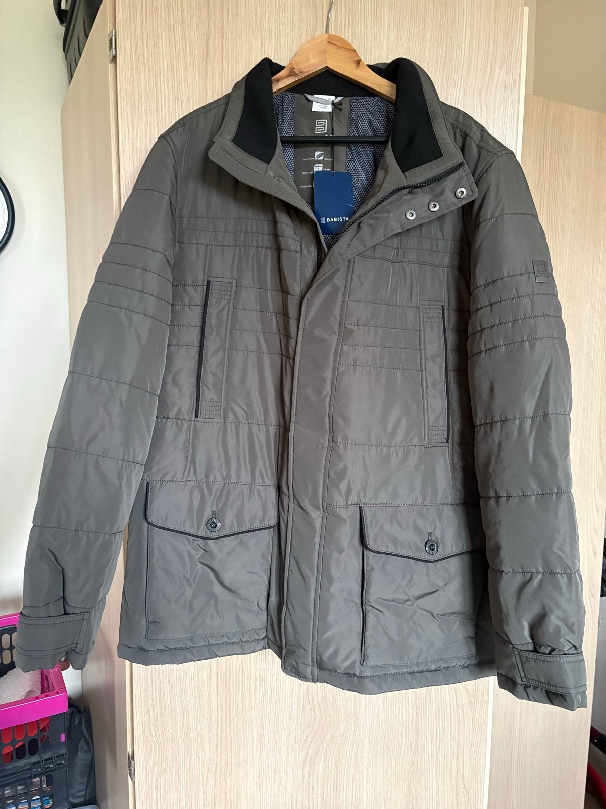Heren winterjas - Babista - Maat 60 (XL), Kleding | Heren, Ophalen, Nieuw, Maat 56/58 (XL), Groen