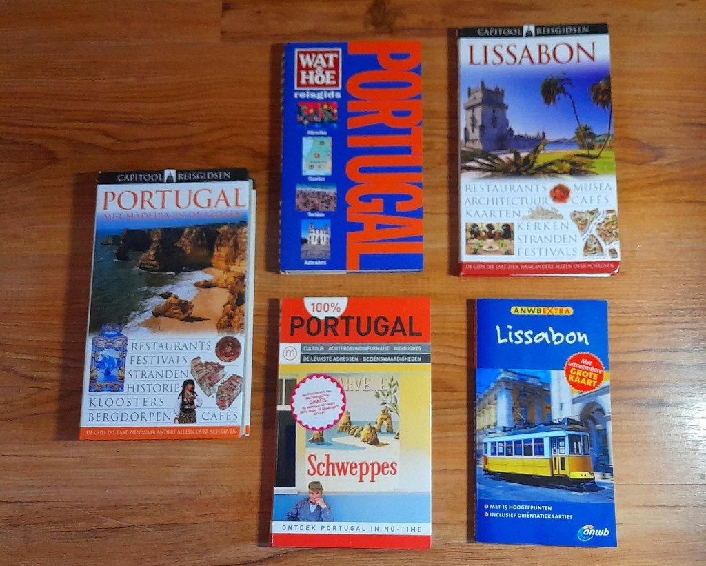 Set van 5 reisgidsen Portugal & Lissabon, Boeken, Europa, Ophalen of Verzenden, Reisgids of -boek, Gelezen