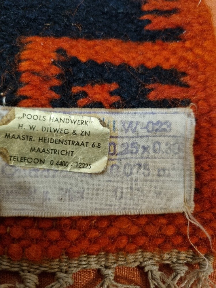 tafelkleed antiek pools handwerk klein, Ophalen of Verzenden, 'T Olde Gre-j, Info@toldegrej.nl, Endepoelstraat 20f Didam