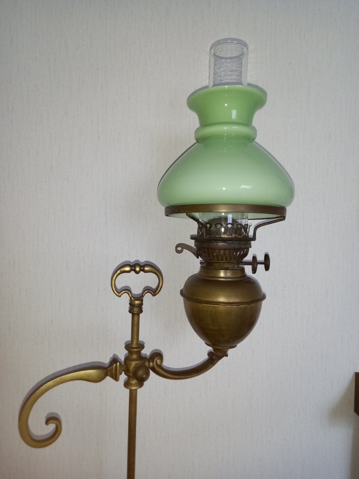 Franse studenten lamp olielamp, Antiek en Kunst, Antiek | Lampen, Ophalen
