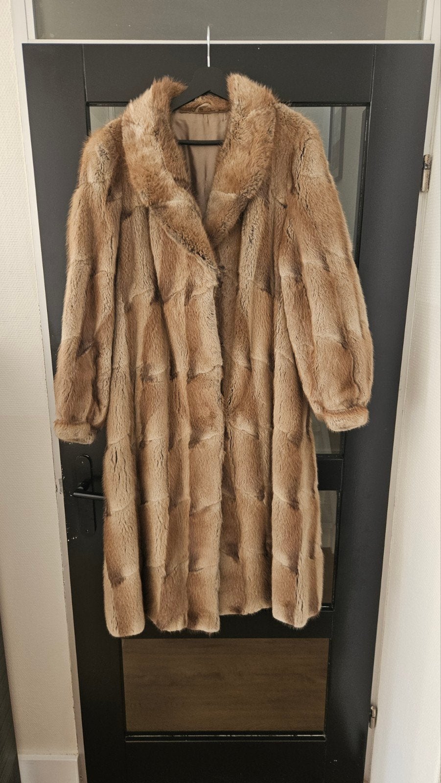 Vintage Bontjas van V.D. Griendt & Rode, Groningen, Maat 38/40 (M), Bruin, Ophalen of Verzenden, Zo goed als nieuw
