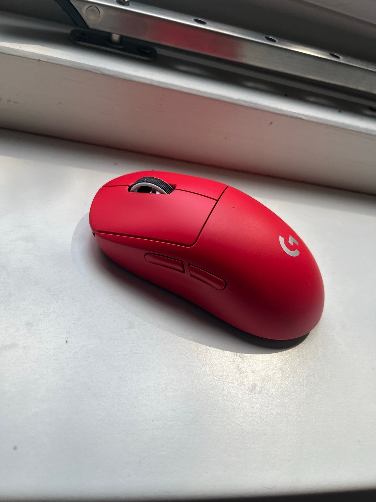 Logitech G Pro X Superlight Draadloze Gaming Muis Rood, Ophalen, Rechtshandig, Muis, Gaming muis