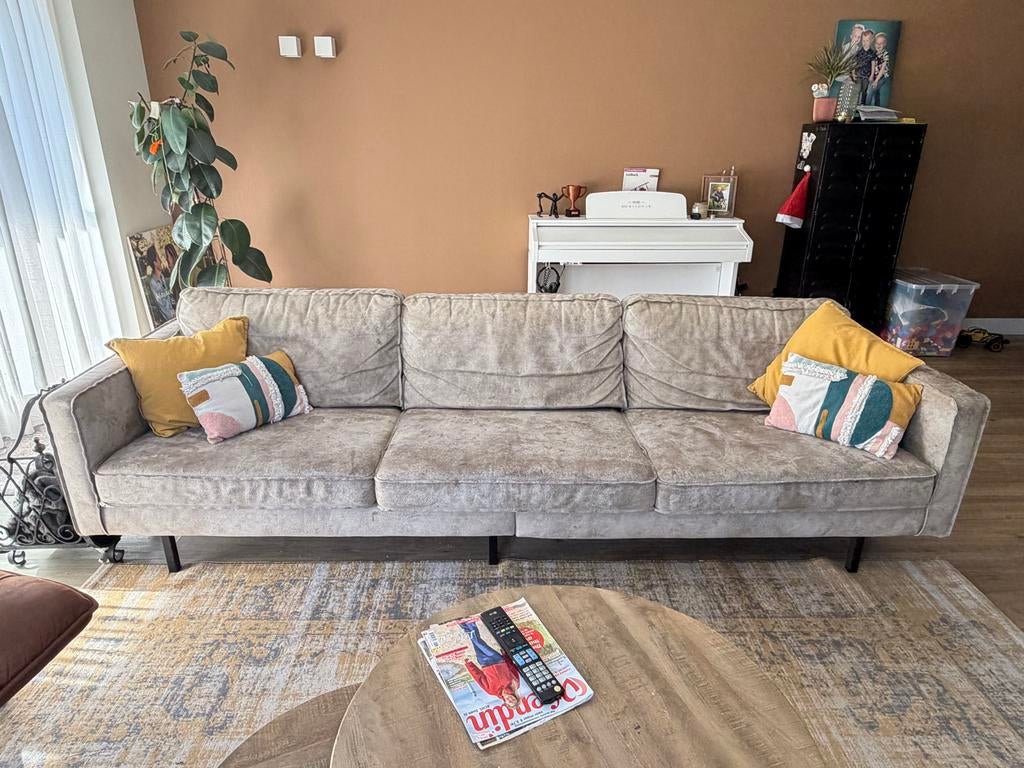 Woood Rodeo Bank 3-zits, Ecoleer Elephant skin, Ophalen, 250 tot 300 cm, Gebruikt, Driepersoons