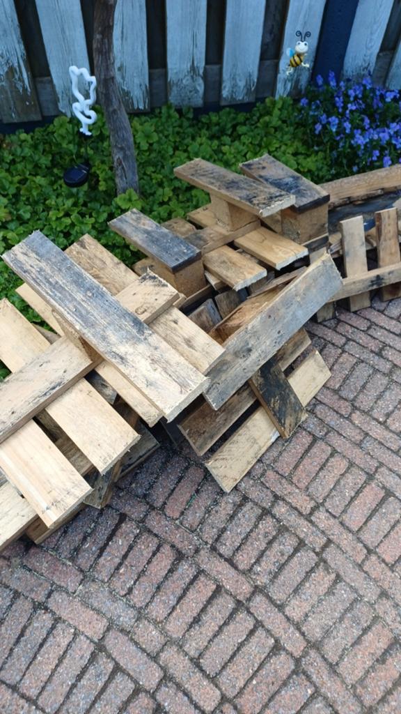 Gratis ophalen steigerhout, Gebruikt, 25 tot 50 mm, Ophalen of Verzenden, Plank