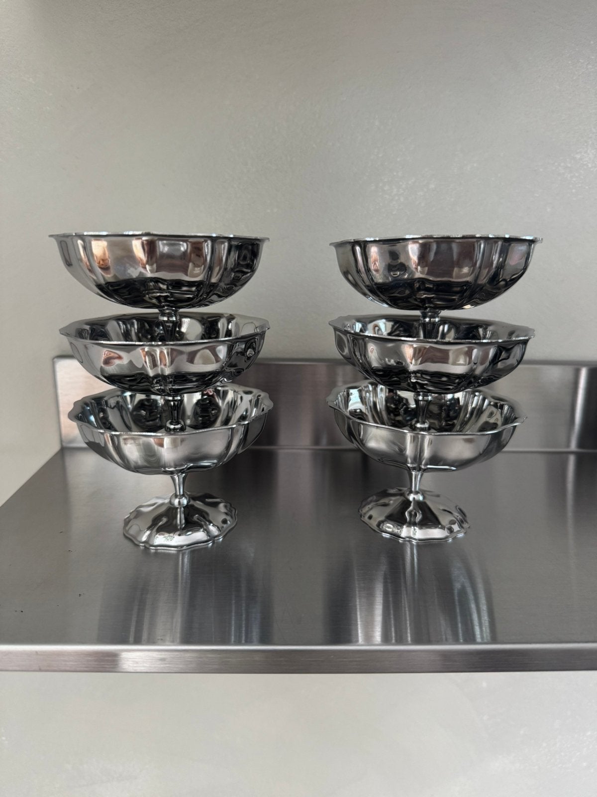 Inox ijscoupe set, Ophalen of Verzenden