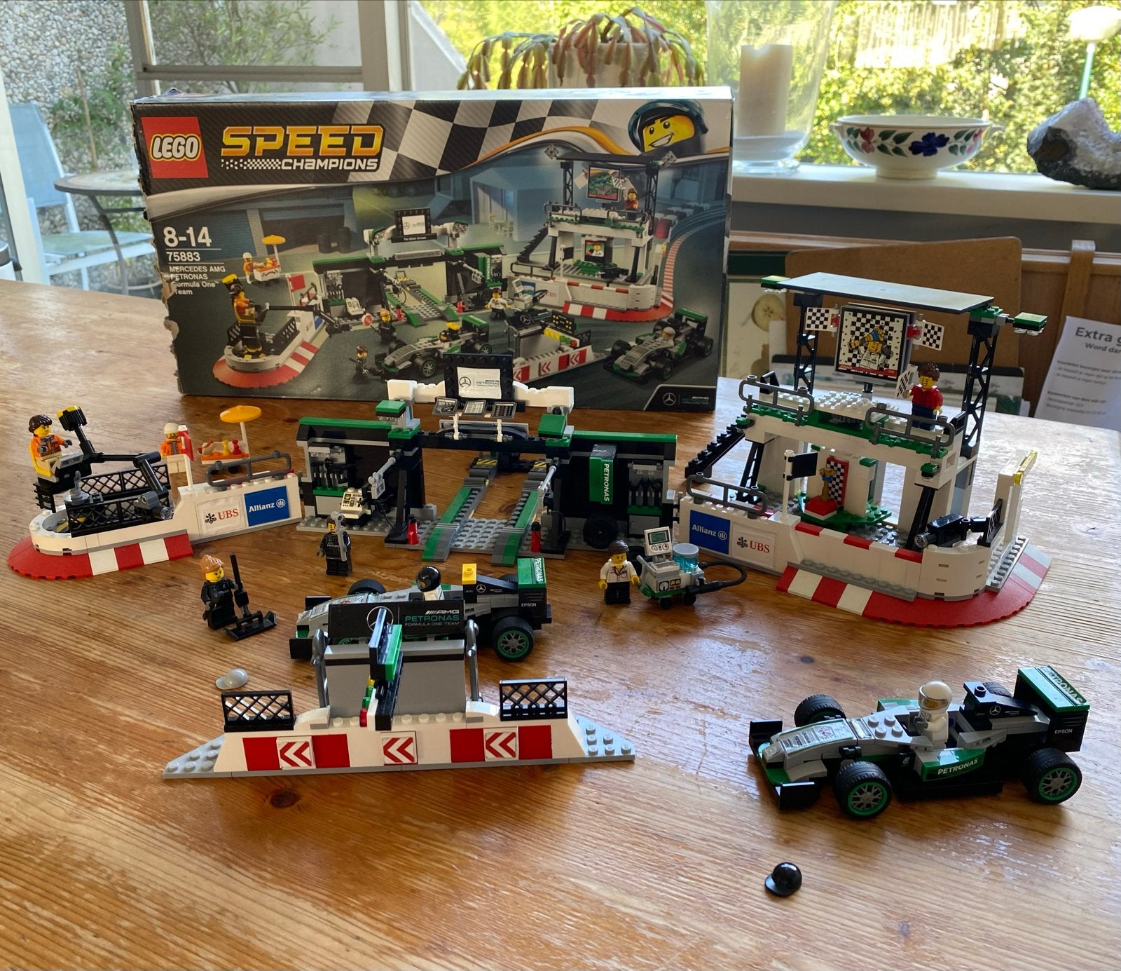 LEGO Speed Champions 75883 Mercedes AMG Petronas Formule 1, Kinderen en Baby's, Gebruikt, Lego, Inclusief accessoires, Complete set