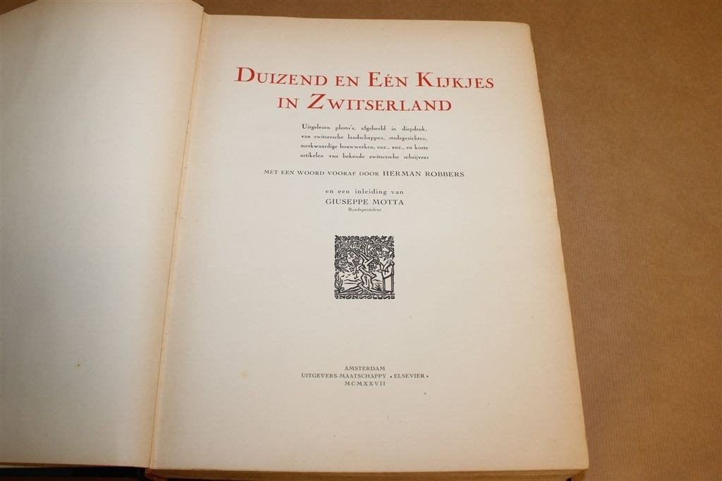 Duizend en Één Kijkjes — Zwitserland Antiek Fotoboek 1927, Ophalen of Verzenden, Gelezen, Europa