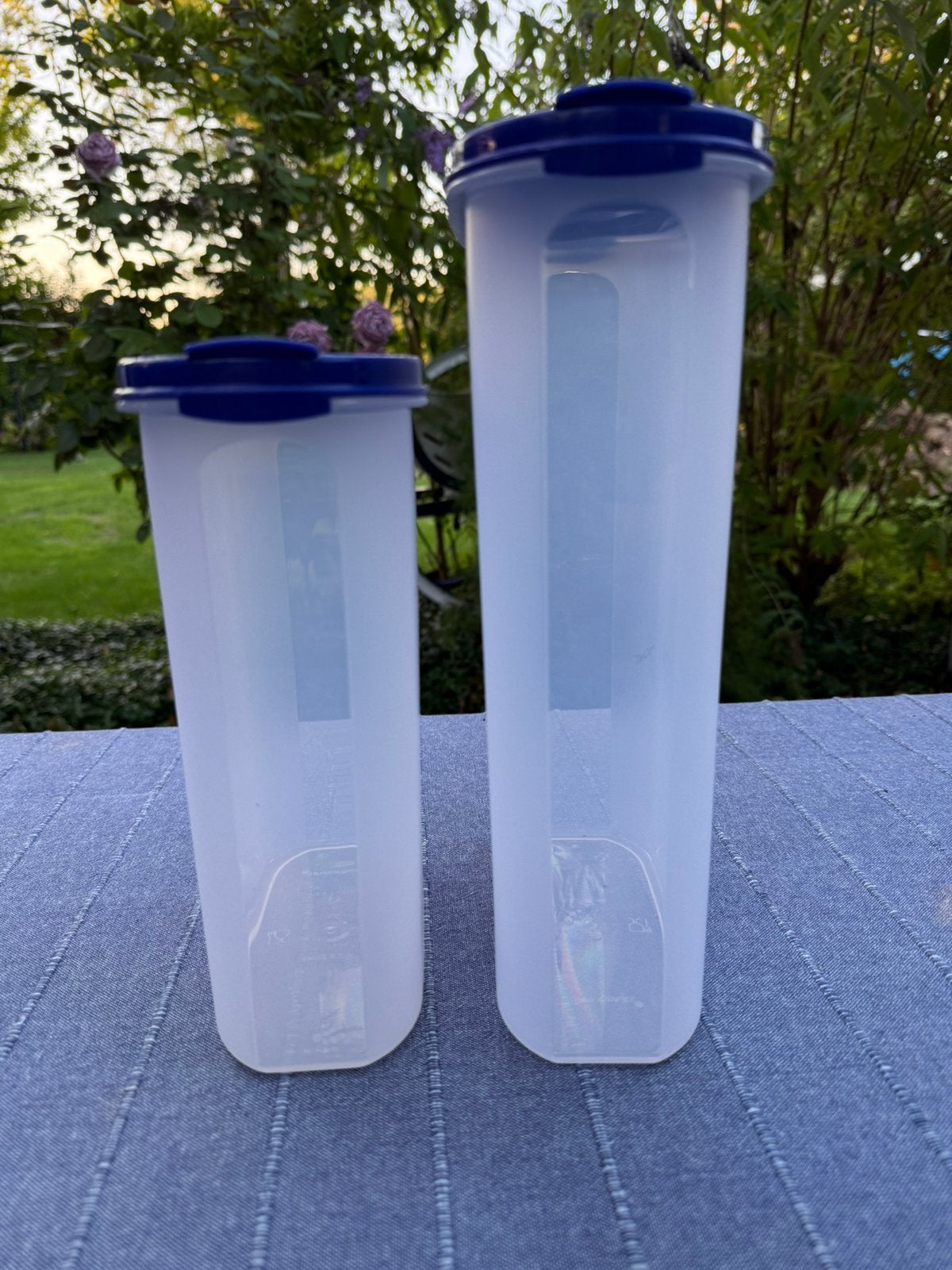 Nieuw 2 grote Ruimtespaarders van Tupperware, voorraadbussen, Nieuw, Ophalen of Verzenden, Met deksel, Bus of Trommel