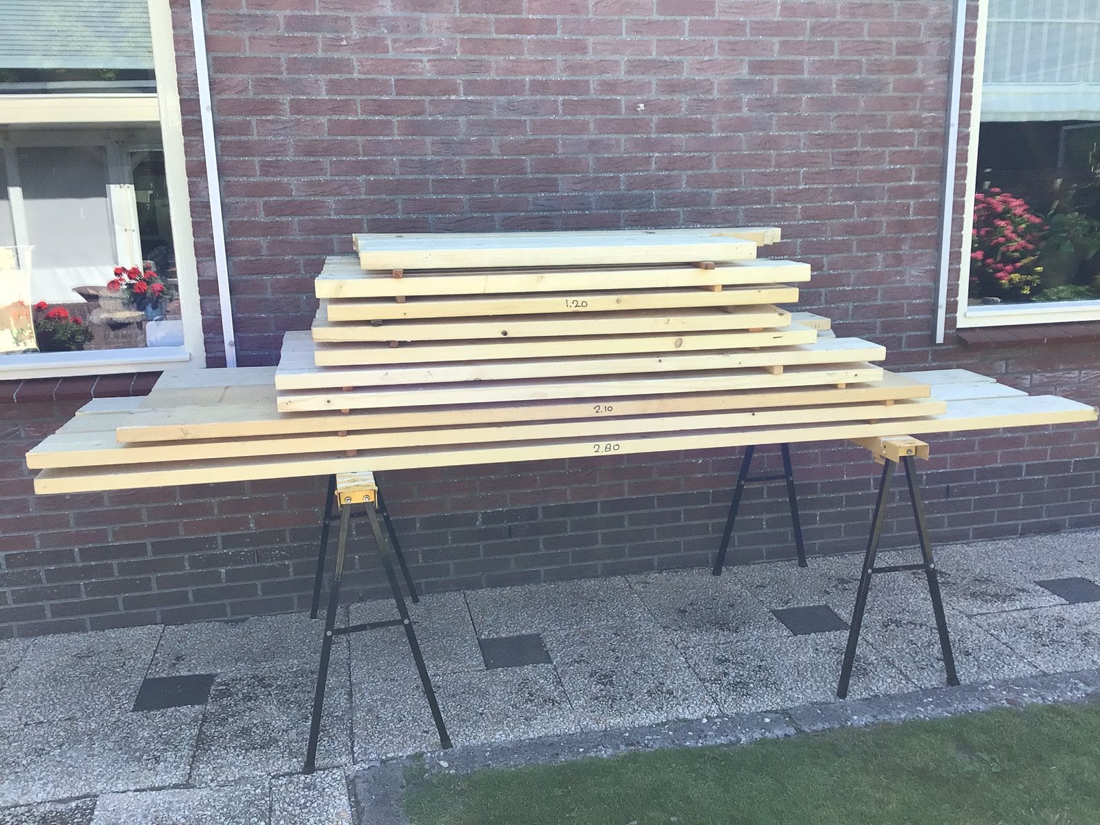 Houten planken, Ophalen of Verzenden, Zo goed als nieuw, Overige typen, Minder dan 2 meter