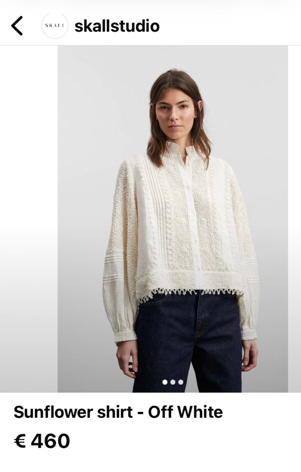 Skall Studio prachtige blouse/top prachtig kant M NP 460,00, Ophalen of Verzenden, Maat 38/40 (M), Overige kleuren