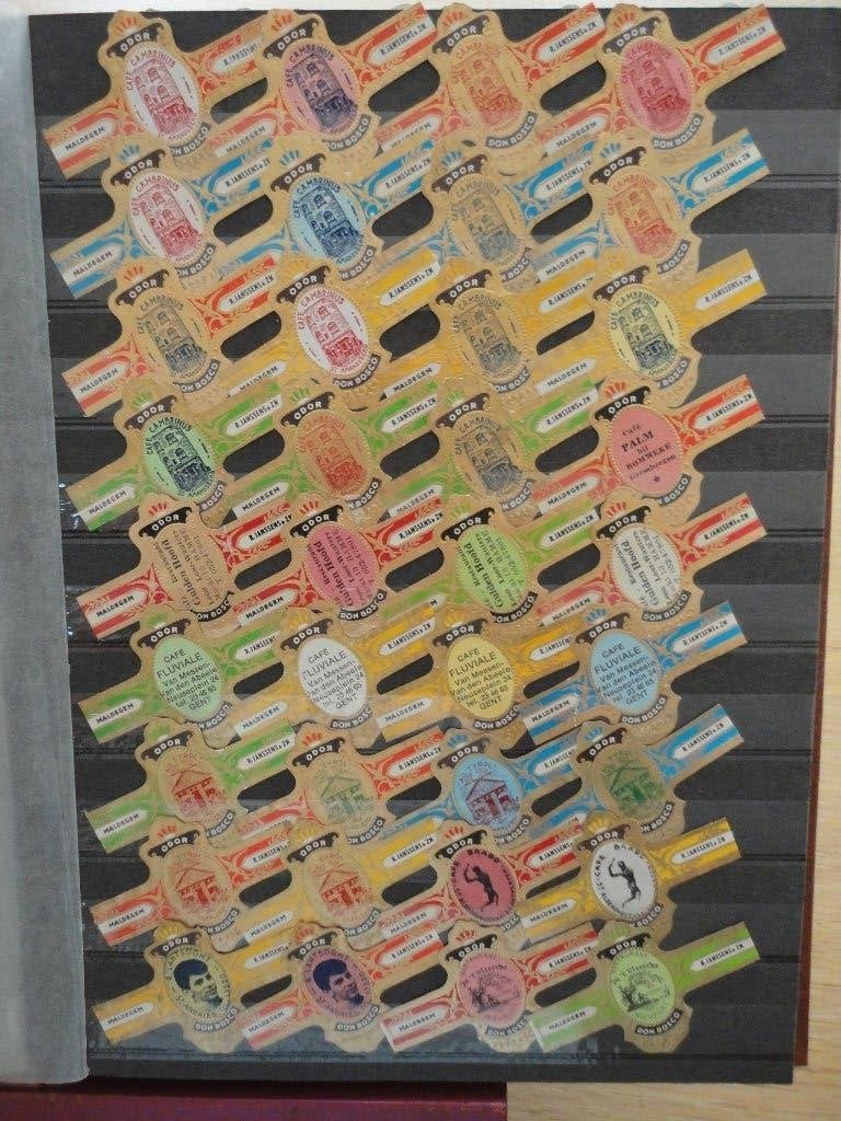 sigarenbandjes 43= 36st reclame, Ophalen of Verzenden, Gebruikt, Sigarenbandjes
