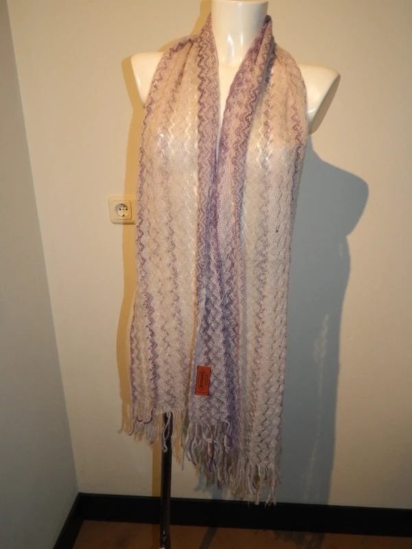 Missoni heerlijk super zachte shawl mooie tinten breisel