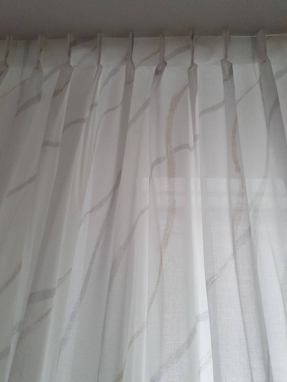 Nieuw. Vitrage inbetween 2.56 br 2.42 hoog OffWhite. 1deel., Ophalen, Inbetween gordijn, 256 cm, 242 cm