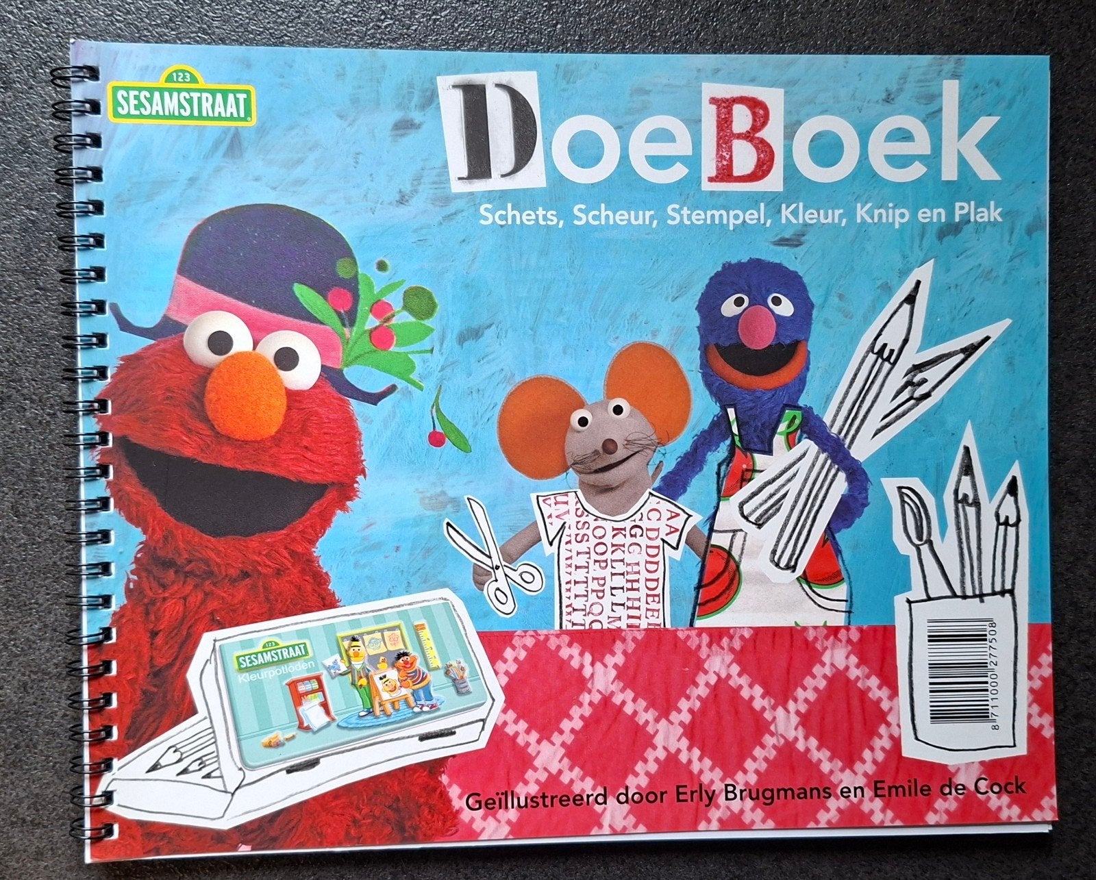 Sesamstraat Doe Boek (Schets,Scheur, Stempel,Kleur,Knip,Plak, Verzamelen, Ophalen of Verzenden