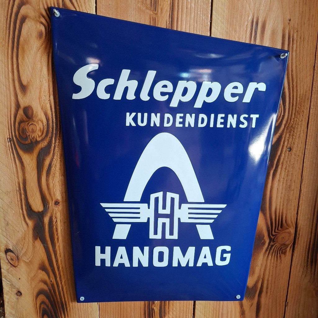 Hanomag Schlepper - Emaille bord, Ophalen of Verzenden