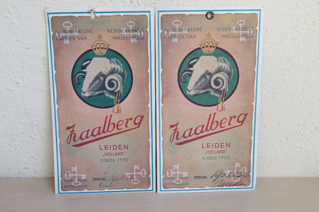 Labels Zaalberg wollen dekens Leiden, Ophalen of Verzenden, Gebruikt, Overige typen