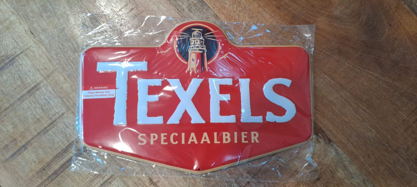 Texels bier bord -Texels Schildje - Texelse Bierbrouwerij., Ophalen of Verzenden, Nieuw, Reclamebord