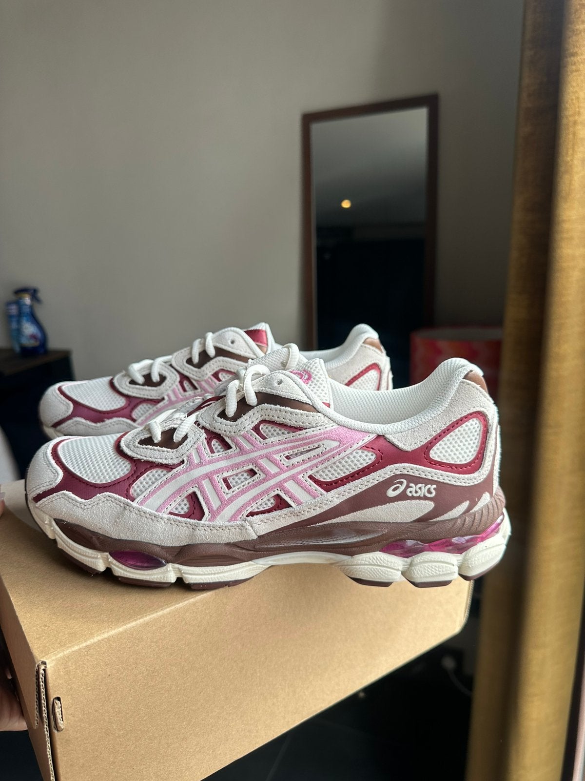 Asics gel-nyc cream / sweet pink, Overige kleuren, Nieuw, Ophalen of Verzenden, Sneakers of Gympen