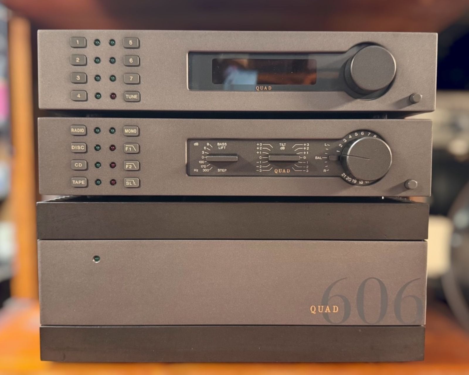 QUAD 34/606/FM4 • Britse High-End Hi-Fi Set • GARANTIE, Overige merken, Quad Electroacoustics Ltd., Tuner of Radio, Refurbished