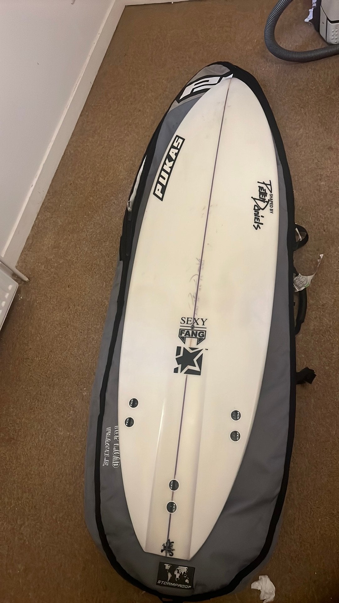 Pukas sexy fang 5’11, Ophalen, Shortboard