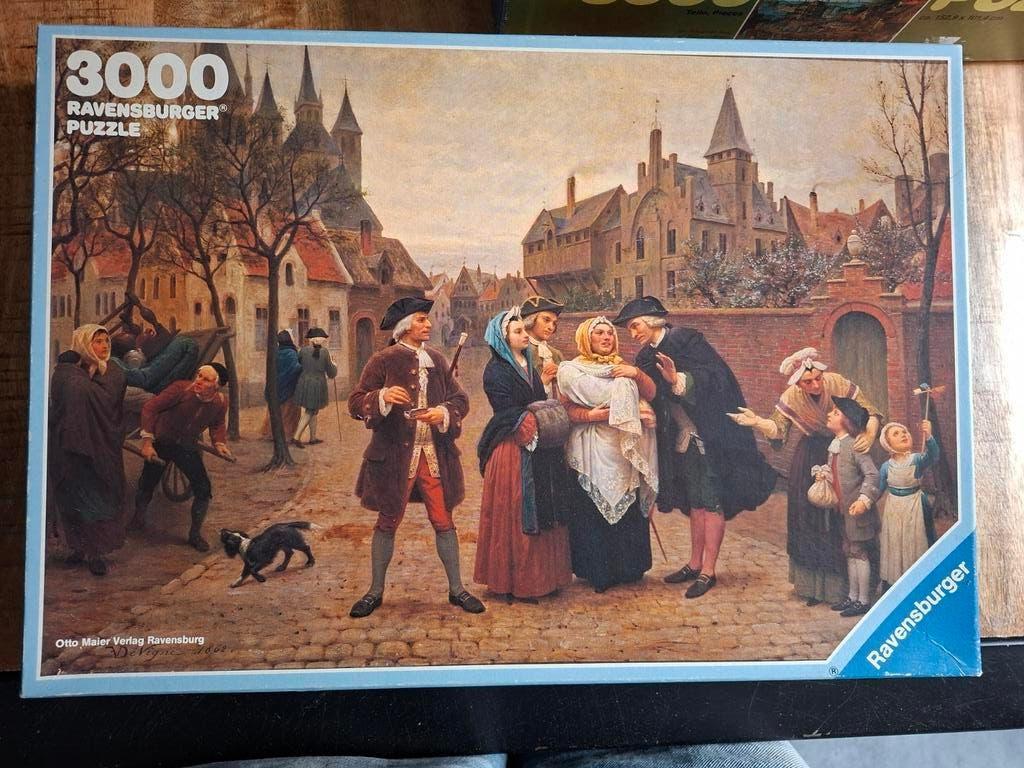 Puzzel Ravensburger Doopfeest in Vlaanderen, 3000 stukjes., Ophalen of Verzenden, Meer dan 1500 stukjes, Gebruikt, Legpuzzel