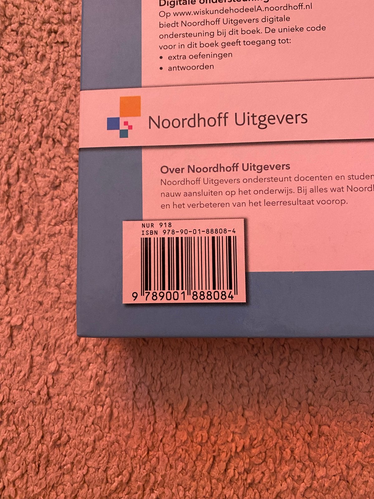 Wiskunde voor het hoger onderwijs Deel A - Noordhoff, Ophalen of Verzenden, Zo goed als nieuw, Overige niveaus, Wiskunde A