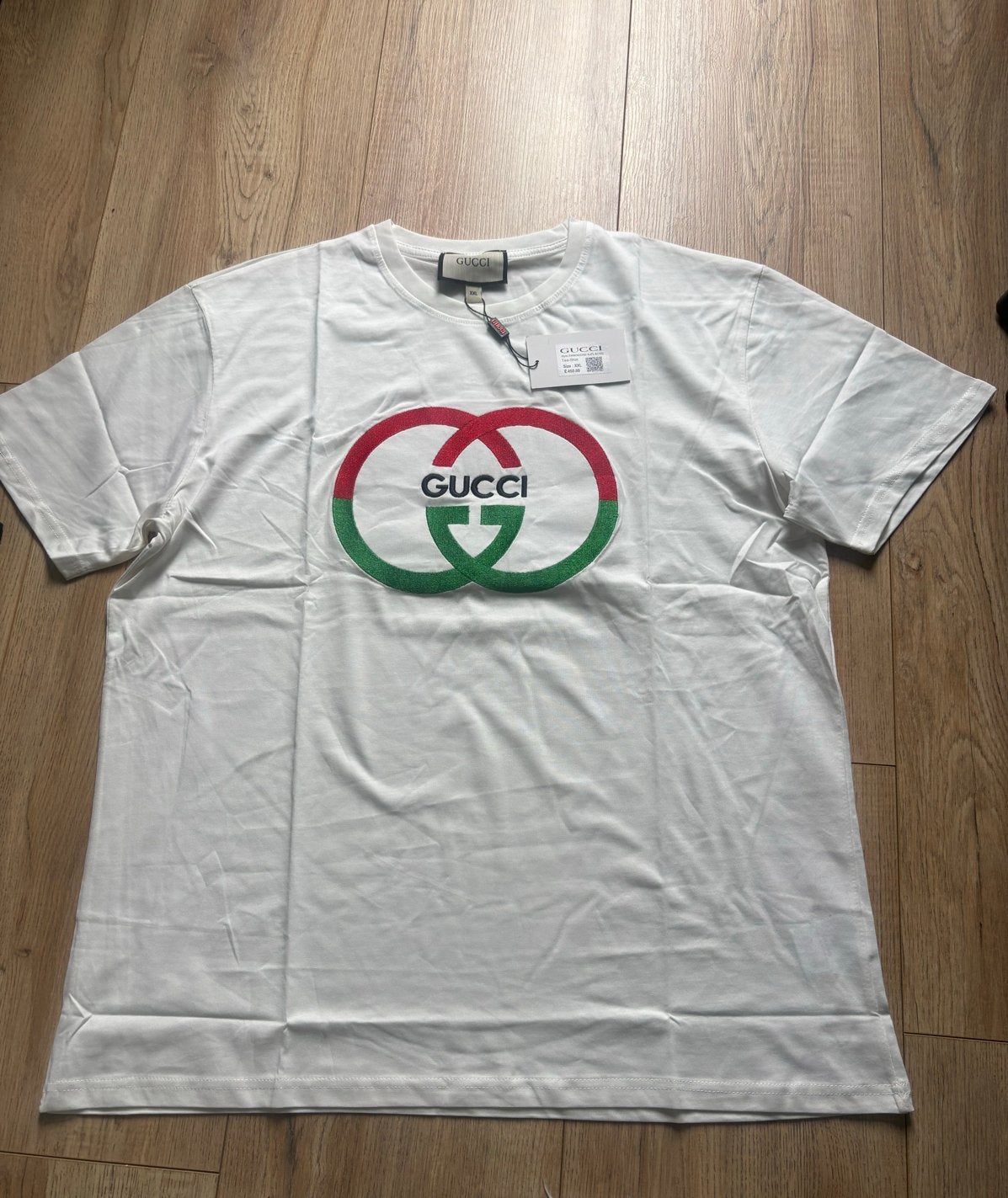 Gucci T-shirt met logo - Wit, XXL, Ophalen of Verzenden, Nieuw, Overige maten, Wit