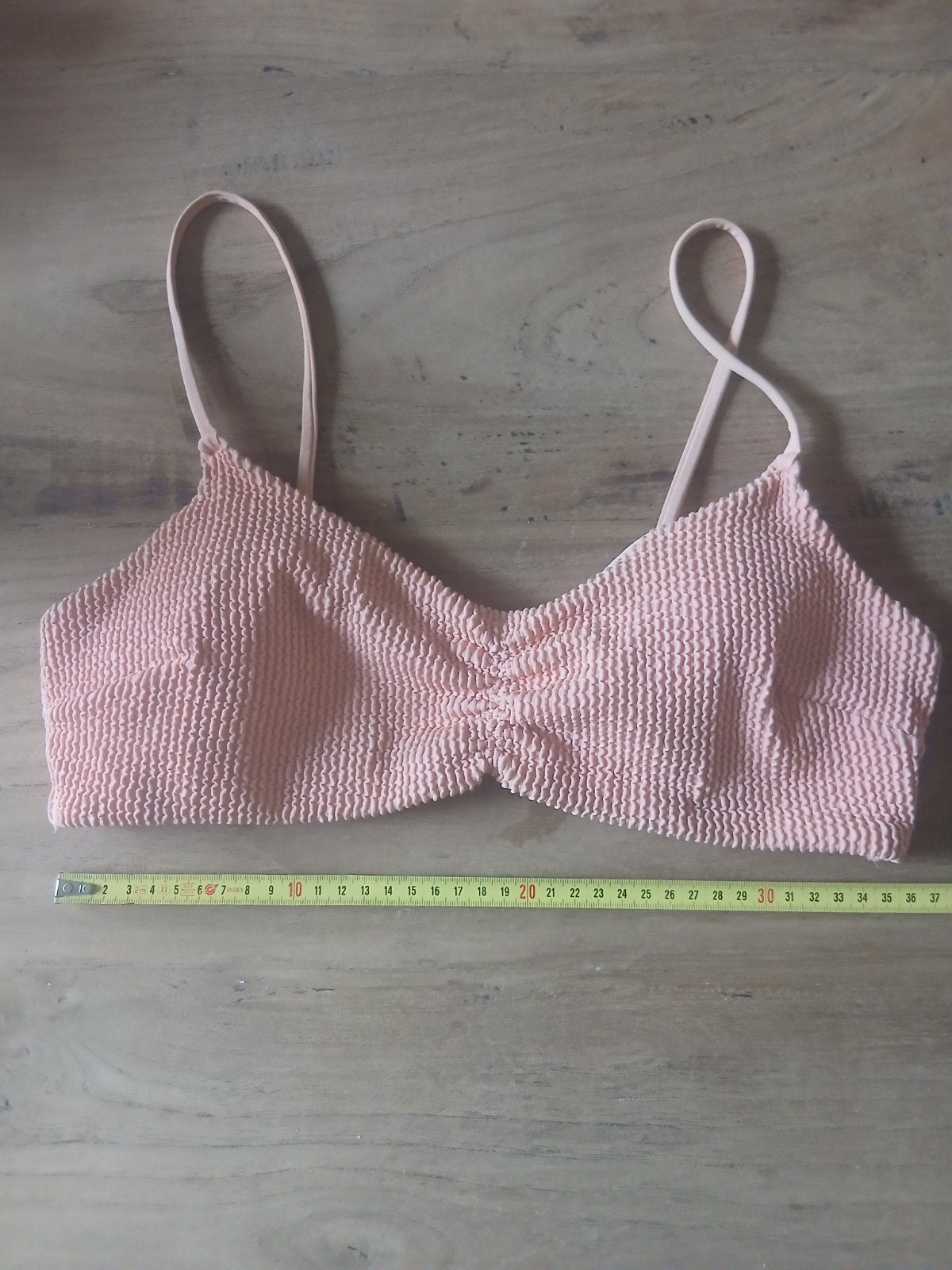 H&M Bikini Top Maat 38 Zalmroze, H&M, Ophalen of Verzenden, Roze, Bikini